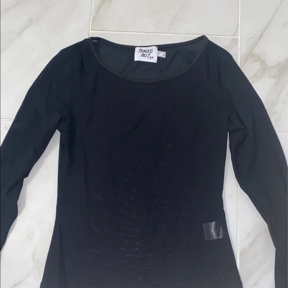 princess polly mesh long sleeve top